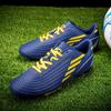 Модные детские/взрослые футбольные бутсы с длинными шипами, юниорские, из искусственной травы, мужская спортивная обувь, женские спортивные футбольные бутсы
