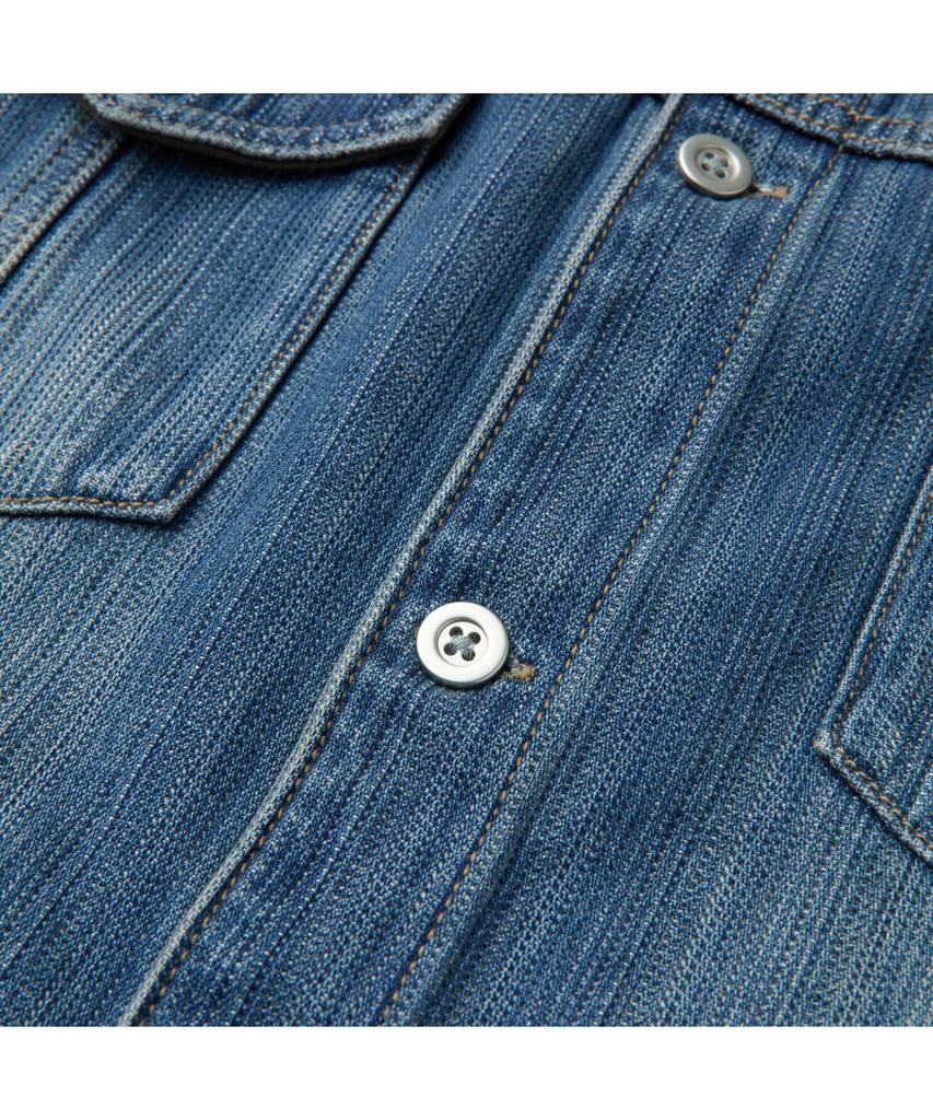 Silijeu Textured Denim Outer Shirt Sasfm26221Inx