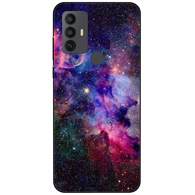 Phone Cover For Alcatel 1V 2021 Case Silicone Lovely Black Bumper Soft TPU Coque for Alcatel 1V (2021) 6002A 6002D 1 V Shells