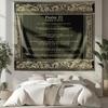 NIPINUS Christian Wall Tapestry with Bible Verses - Joshua1:9,Large tapestry wall hanging,Green Retro Motivational Flags Tapestry for Bedroom, Dorm,