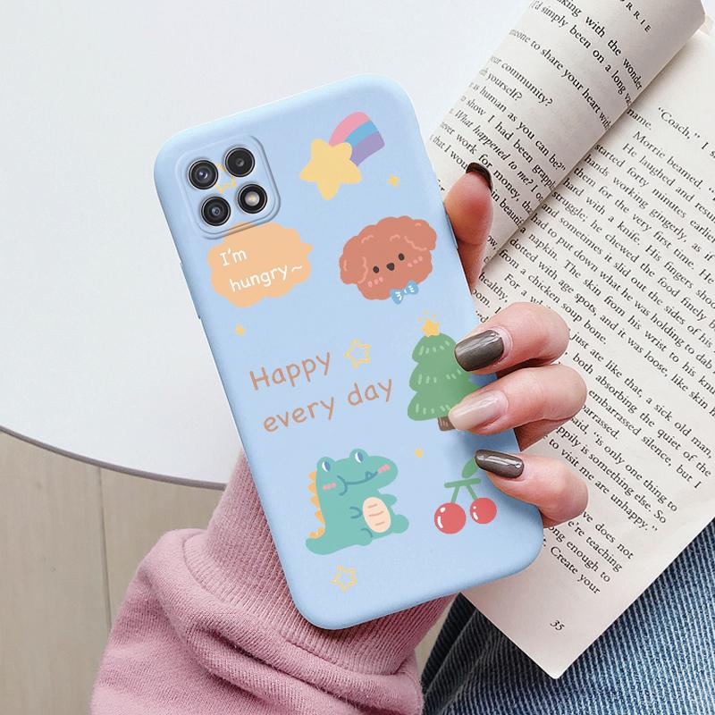 Soft Case For Samsung Galaxy A22 A22S 5G Phone Cover Cute Flowers Butterfly Fundas TPU Coque For Samsung A22 A 22S Bumper Cases