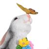 Garden Rabbit Statue Lamp Lawn Adorable Porch Balcony Courtyard Patio Flower Bed Night Light Yard