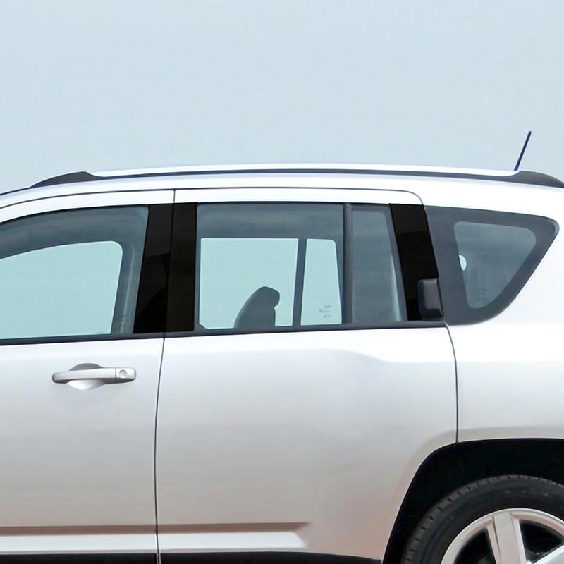 Car Window Center Pillar Decoration Sticker Fit For Jeep Compass 2008-2016 Exterior Ornament Accessories
