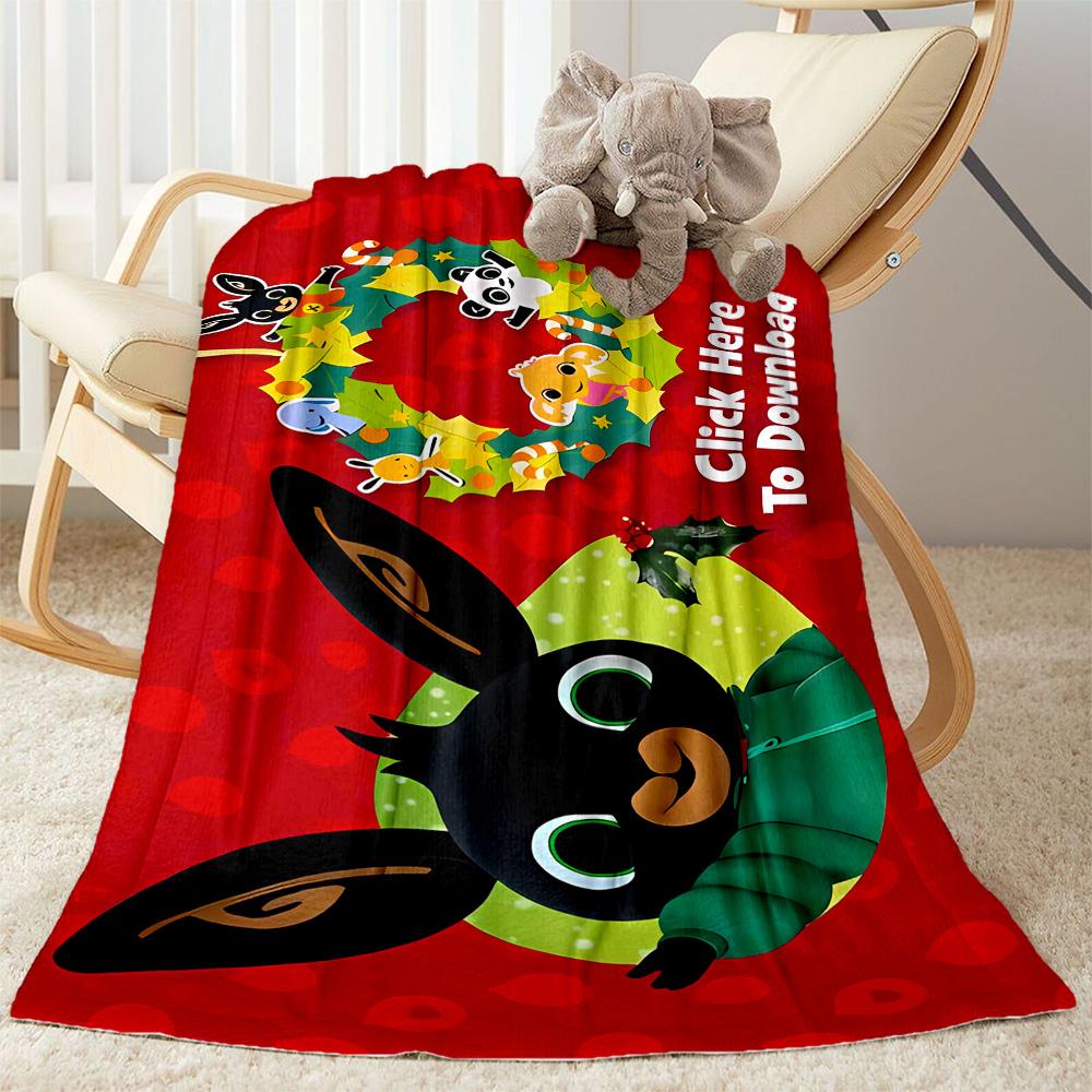 Animal Friends Puzzle Blanket Soft & Cozy Great for Bedding Office Chair Seaside Four Seasons Multipurpose Modern Style