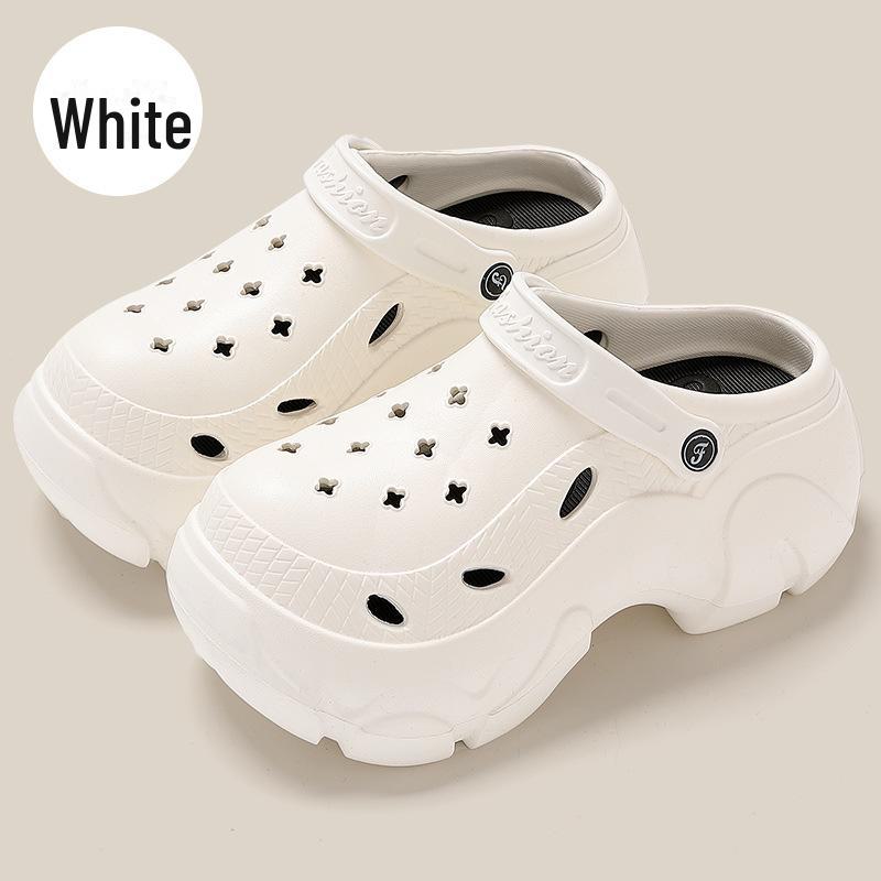 Summer Beach Shoes: Thick-Soled Hole Shoes for Women & Men, Perfect for Indoor and Outdoor Wear