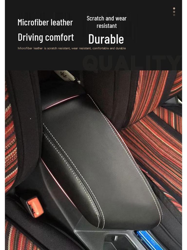 Совместимая кожаная накладка на подлокотник для Volkswagen Bora Legend с наклонной головкой 2019-2021 годов