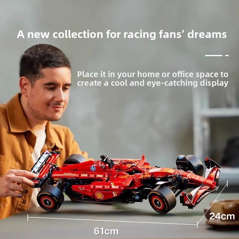 Совместимый Механический Групповой Серии Red Bull F1 Super Racing SF-24 Пазл Сборка Конструктор