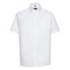 Russell Collection Mens Classic Plain Oxford Short-Sleeved Shirt