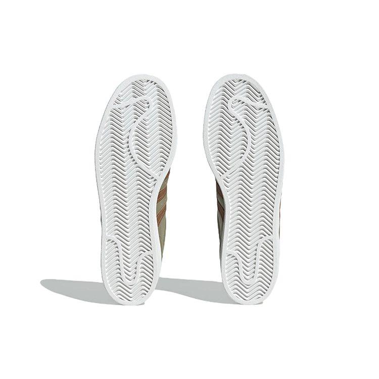 Adidas Оригинальные кроссовки Superstar Casual с низким верхом, унисекс, зеленый/коричневый, GY0012