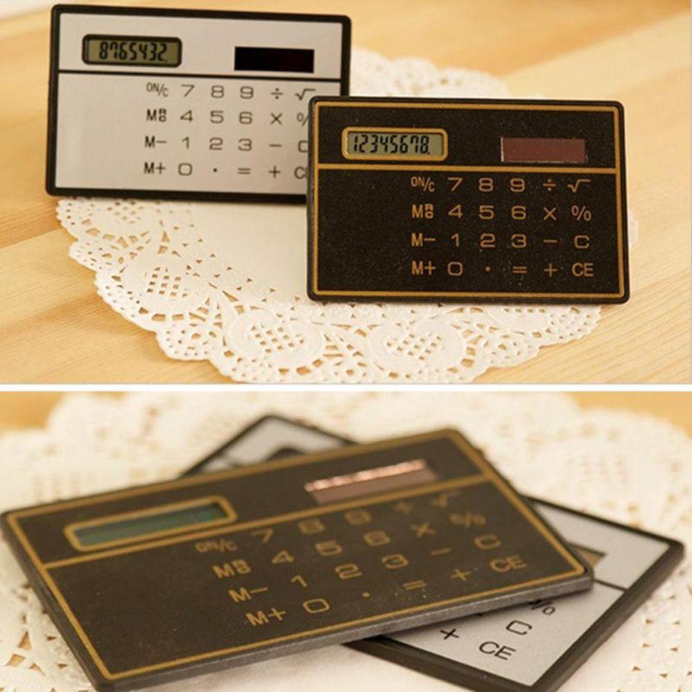Stationery Solar Powered Calculator Credit Card Calculator Mini Calculator Pocket Calculator