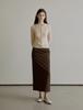 THEELO 2-Way Alpaca Round Cardigan Knit (Beige)