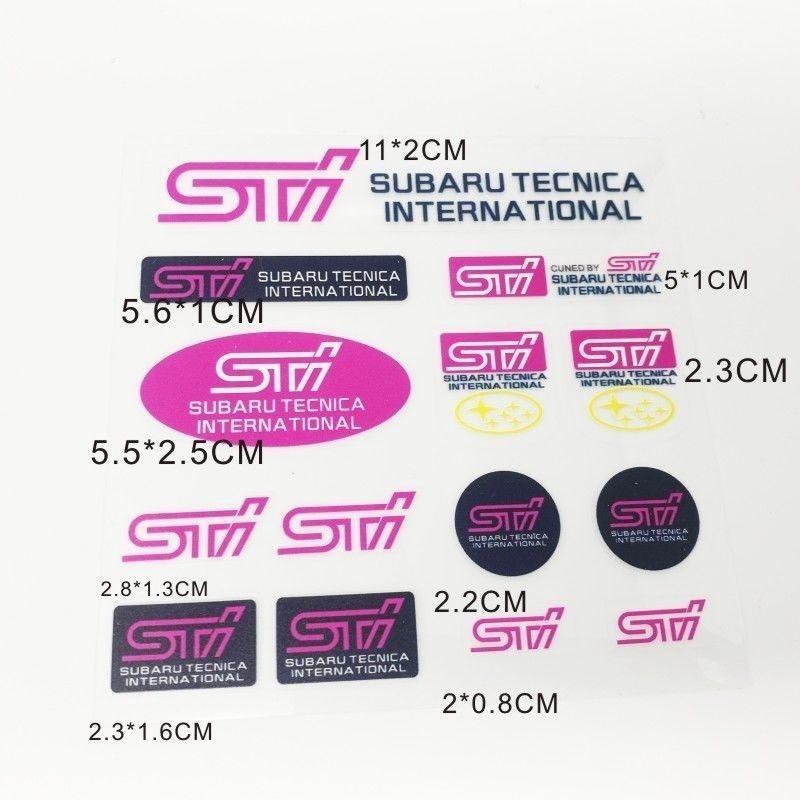 Car Badge Stickers Body Decoration Waterproof Vinyl Decals for Subaru STI Forester Outback Legacy Impreza BRZ TRIBECA WRC WRX XV