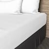 57 Thread Count Cotton Fitted Sheet 90x190 Cm UNI White, by Soleil D'ocre