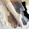 Women Long Socks Women Boot Solid Thigh Stocking Skinny Casual Cotton Over Knee-High Fluffy Female Knee Sock