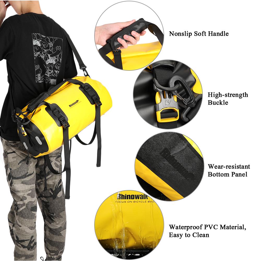 20 л Водонепроницаемая дорожная сумка Многофункциональная сумка-баул для велосипеда, задняя сумка-багажник, сумка-панье на багажник, для активного отдыха, кемпинга