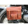Сумка Кожаное седло Мотоциклетная боковая сумка Коричневые сумки Корзины Седельные сумки