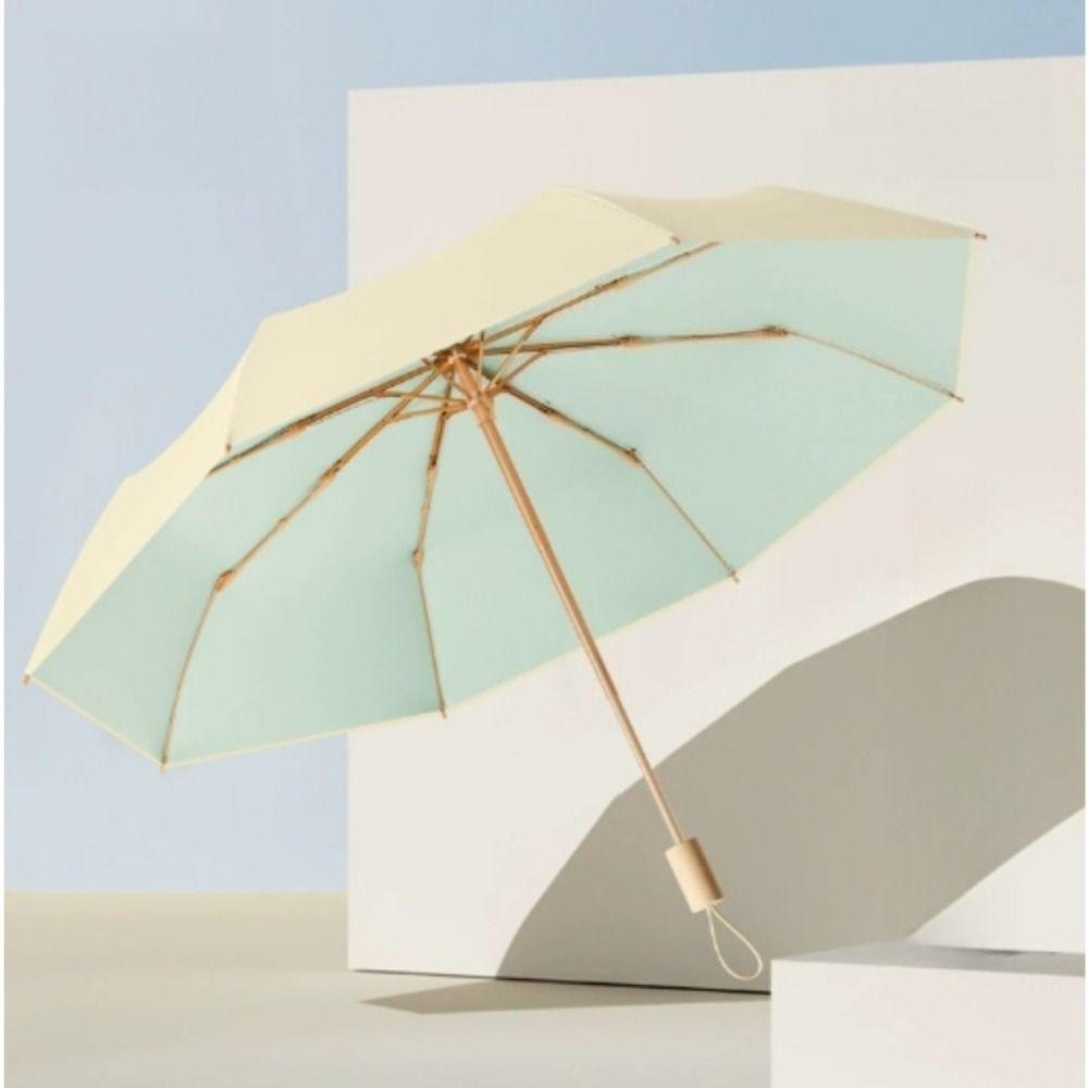 UV Protection Color Glue Umbrella Thickened UPF 50+ Mini Sun Umbrella Windproof All-weather Rain or Shine Hand Operated Parasol
