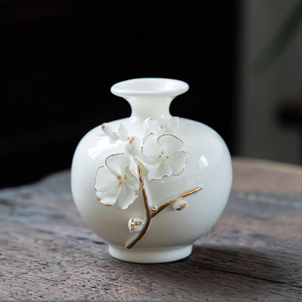 Ceramic Flower Vase Floral Arrangement Multifunctional Porcelain Plant Pot for Bedroom Desk