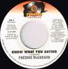 7inch Record FREDDIE MCGREGOR - Know What You Saying FRFM041 Finatic Records 2000 Jamaica Reggae, Ska & Dub Used