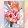 5D DIY Diamond Painting Pink Sakura Cat Tulip Full Square Round Rhinestone Embroidery Cross Stitch Romantic Home Decor Art Gift