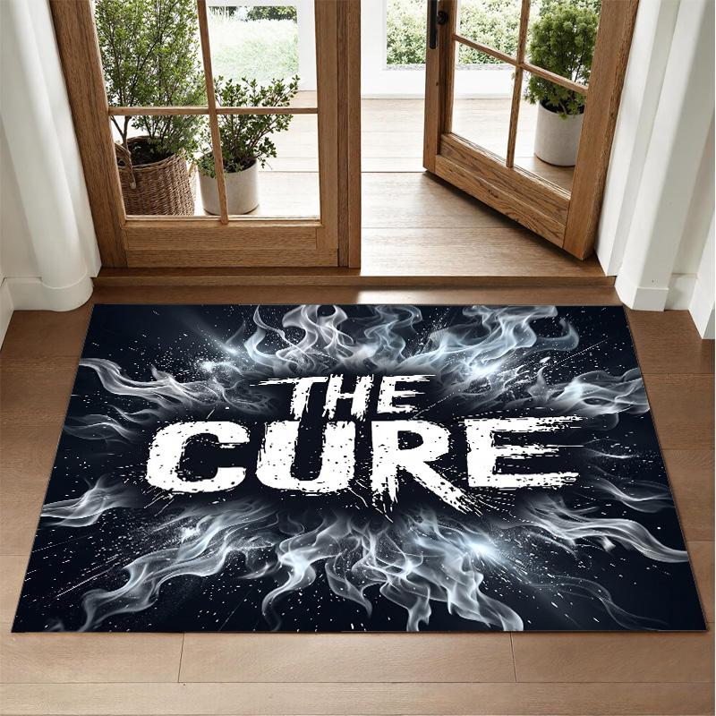The Cure Design Crystal Velvet Rug Soft Decorative Mat for Bedroom Entrance