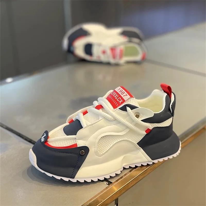 Luxury Men‘s Sneakers Brand Designer Casual Shoes Mesh Breathable Running Shoes for Men Height Increasing Platform Shoes Tennis