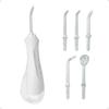 Applife Oral Irrigator Jet Washer Operation Mode IPX7 Waterproof Nozzle Teeth Oral Irrigator with Replacement Nozzle 200ml Cordless White 3-stage