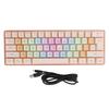 61 клавиша RGB клавиатура Семь цветов Проводная механическая Тактильные ощущения 5 уровней яркости Регулируемый USB