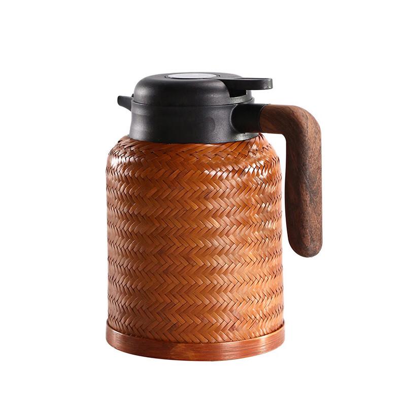1.6L Bamboo Woven Stainless Steel Insulated Pot