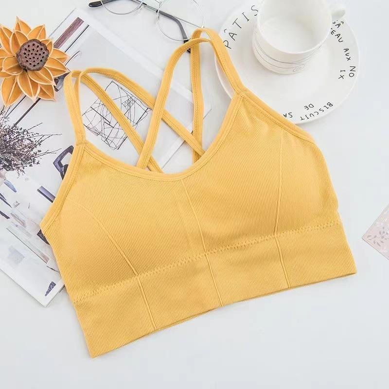 Женский укороченный топ, дышащий спортивный бюстгальтер, бесшовный фитнес-топ, бюстгальтер для йоги, противоударный укороченный топ с эффектом пуш-ап, топ для тренировок в тренажерном зале для девочек