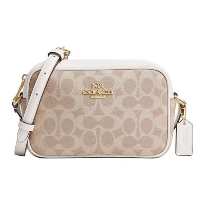 Jamie Artificial Leather Camera Bag, Shoulder Bag Small Women's Sand Yellow & Chalk White CY752-IMXDM