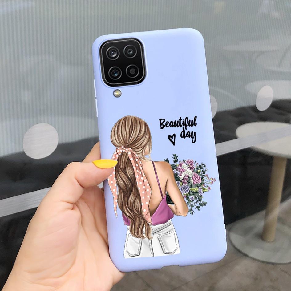 Чехол для Samsung Galaxy A12 Чехол для Samsung A42 5G Милое Сердечко Задняя крышка Fundas Для Samsung A 12 SM-A125F SM-A426B A 42 5G Чехлы для телефона