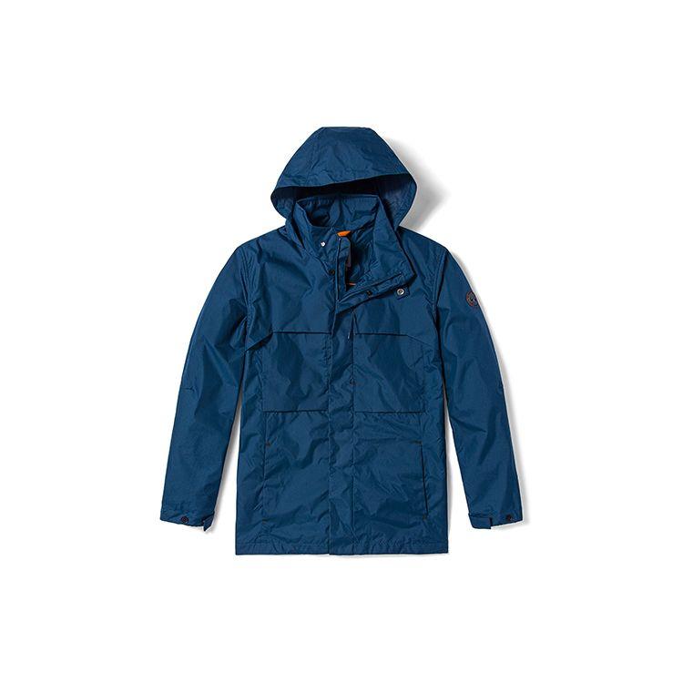 Timberland Casual Breathable Stand Collar Hooded Jacket Men Jacket Deep-Indigo A62FH-288