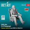 Reskit 1/48 P-47 Thunderbolt USAAF Pilot with Cockpit (Summer Uniform) 3D Printed Resin Model Kit RSKF48-0100