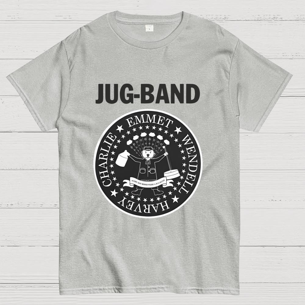 Jug Band Unisex 100% Cotton Summer Casual Cool Loose T-Shirt