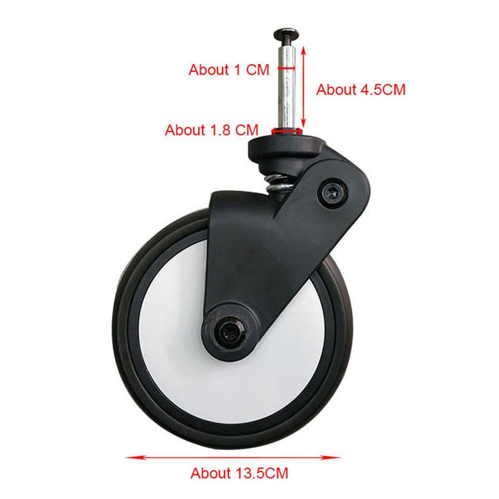 Передние Задние Колеса Полиуретановые Шины Боковая Крышка Колеса Коляски Винтовой Зажим Тип Ось Колеса Аксессуары