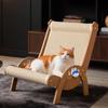 Cat Lounge Chair Portable House Sturdy Pet Cot Furniture Protector Scratching Board Rocking