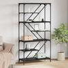 Bookshelf Black Oak Look 91 x 36 x 176 cm Engineered Wood