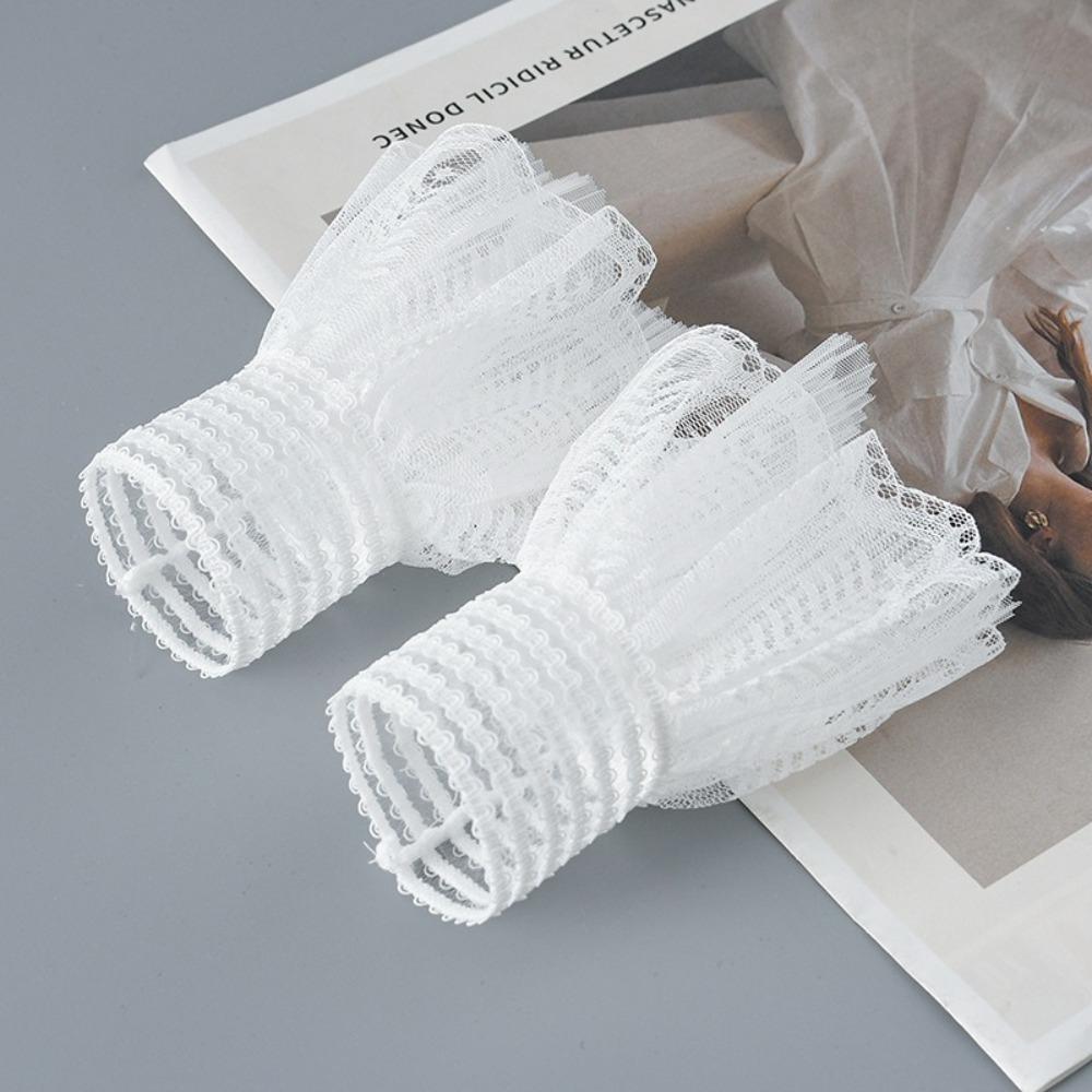 New Detachable Fake Cuff White Black Wrist Cuff Lace Cuff