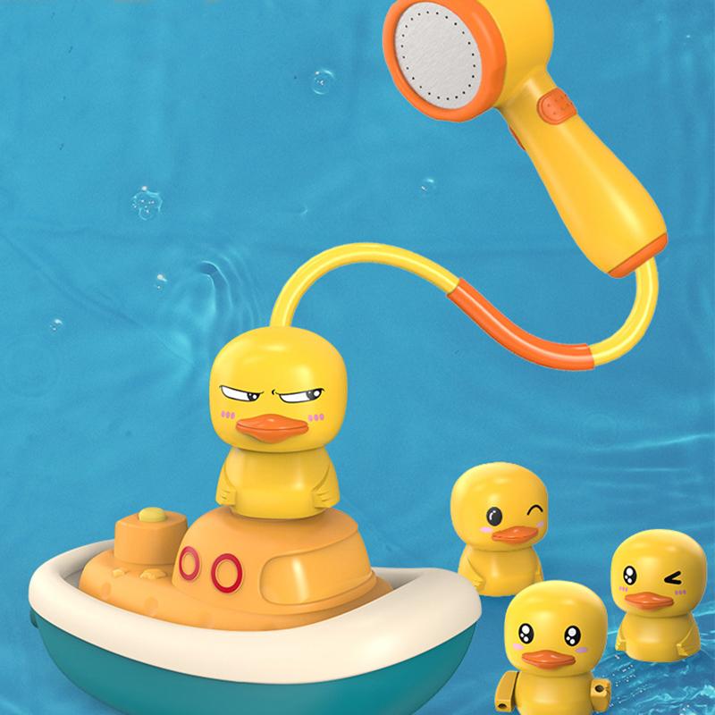 Симпатичные электрические водяные помпы для уток, игрушки для детского душа, электрические игрушки для распыления воды, 3 вида вращающихся уток, игрушки для душа для ванны