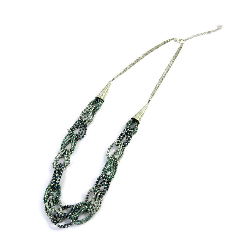 Les Trésors De Lily [L7966] - Designer Long Necklace 'Kilimanjaro' Turquoise Green