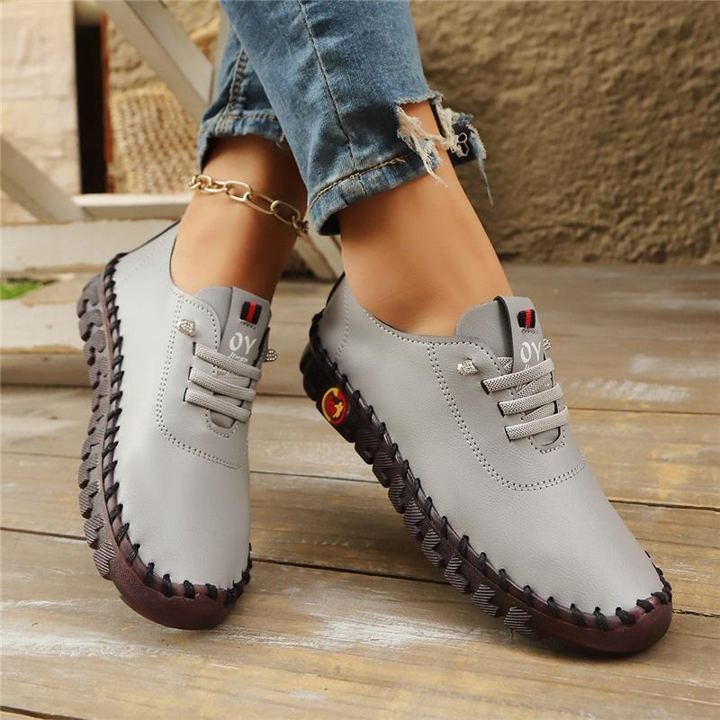 Повседневные туфли женские с мягкой подошвой Tendon с ручной строчкой для мам среднего и пожилого возраста женская обувь