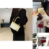 Trendy Casual Small Square Crossbody Bag Fashionable Pu Leather Handbag For Women