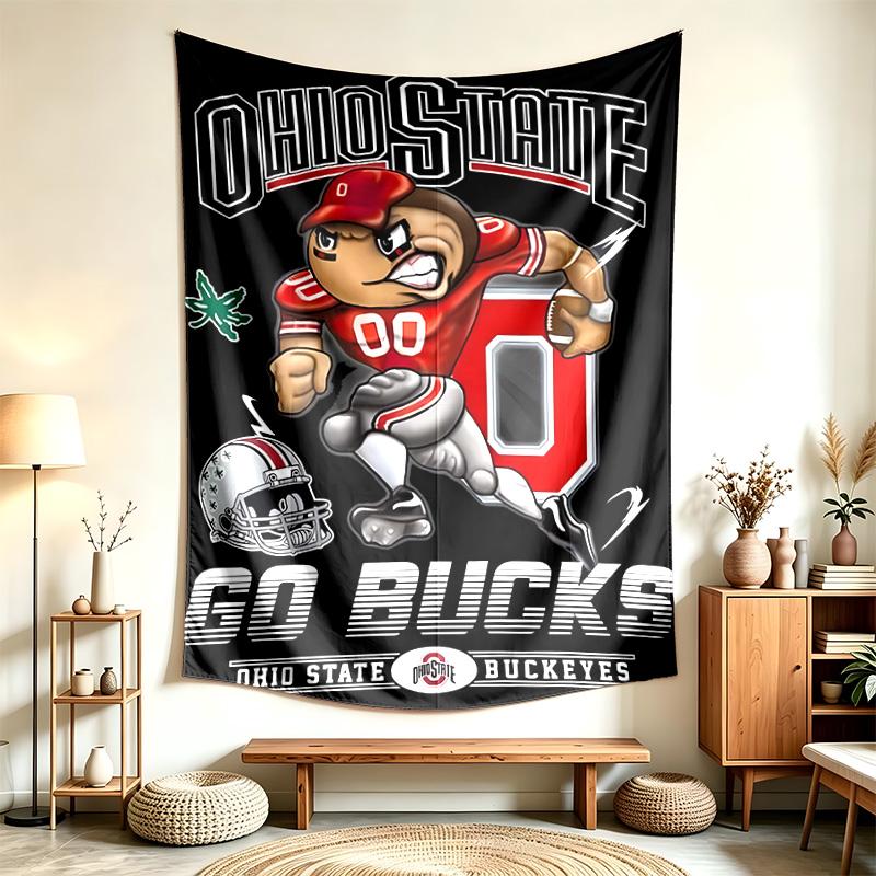 Ohio State Buckeyes (1) Tapestry Suitable For Decorating Homes Dorms And Bedrooms Soft To The Touch And A Perfect Gift For Friends And Family