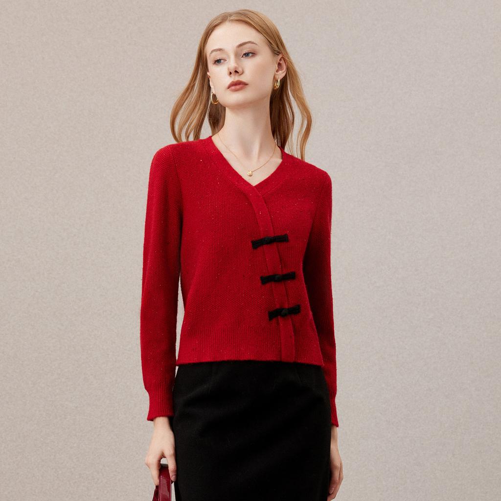 Intellectual Chinese Style Knitted Sweater