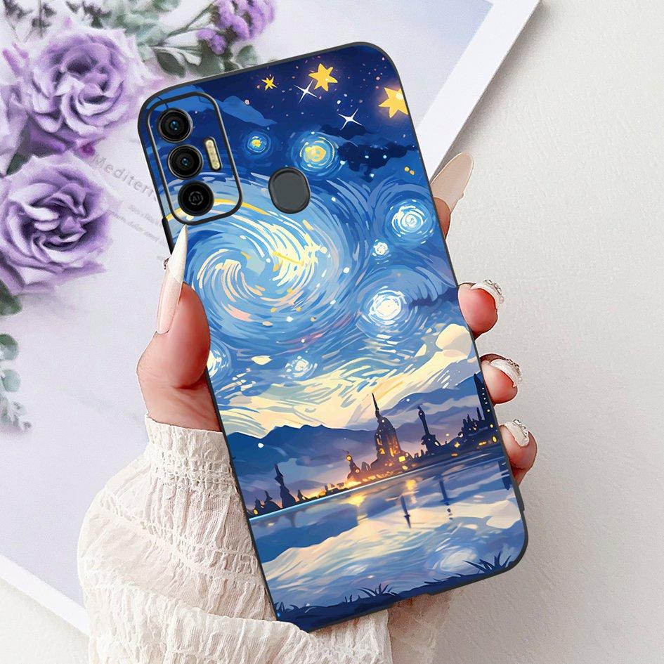 Для Tecno Spark 7 Чехол KF6 KF6j KF6i Обложка Милый Модный Кот Цветок Мягкий Силиконовый Защитник Для Tecno Spark 7P 7T Spark7 Pro Capa