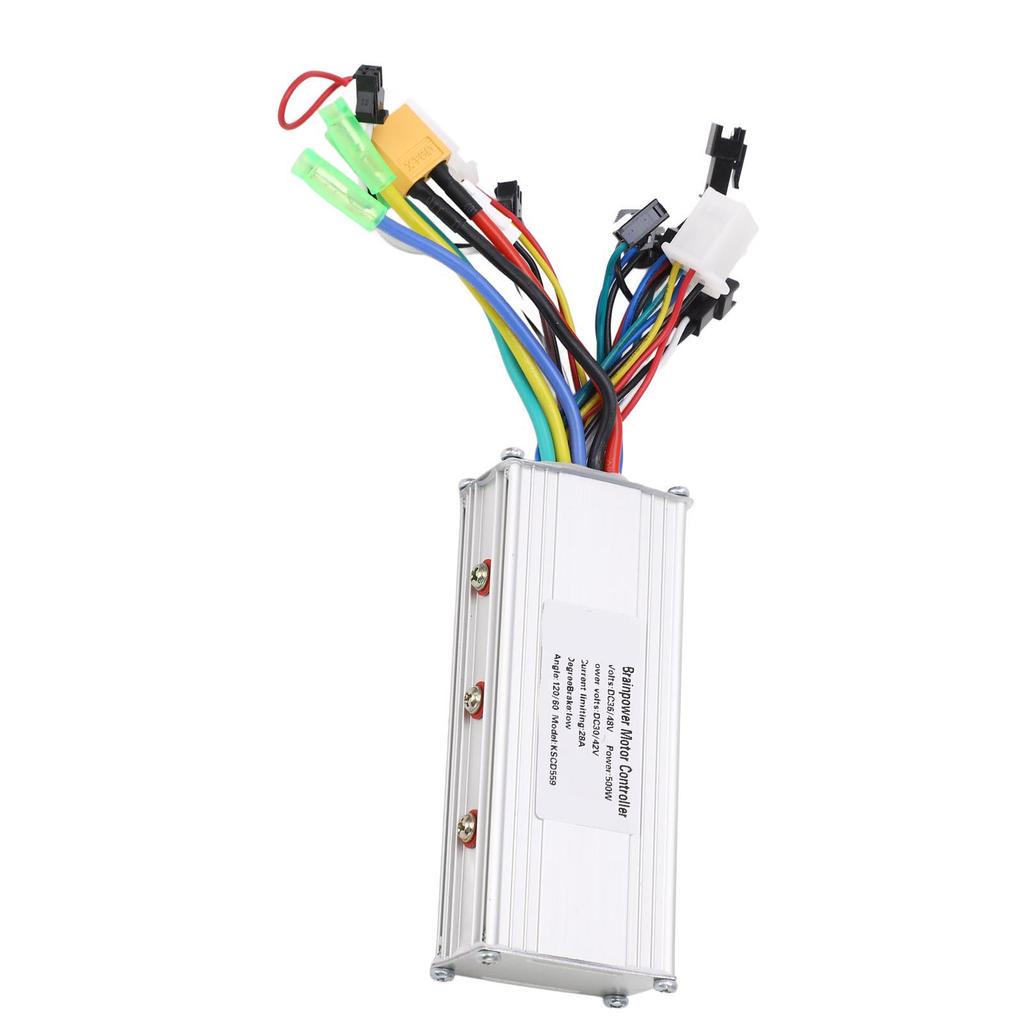 36V 48V 500W 28A Electric Bike Brushless Controller Aluminum Alloy Housing Brushless Motor