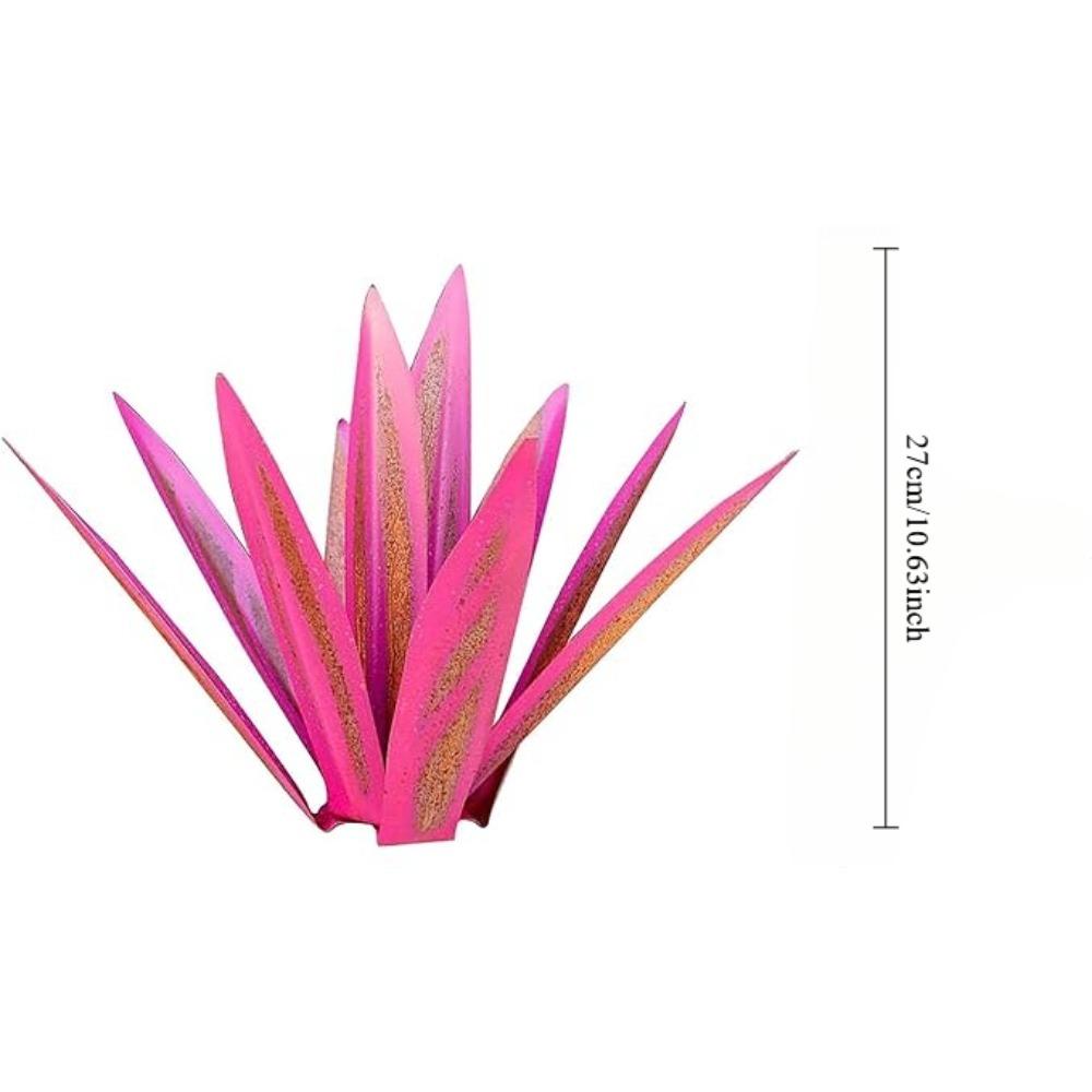 Большая скульптура из текилы в деревенском стиле, металлические растения для патио, двора, домашнего декора, ручная роспись, садовая статуэтка из агавы, украшение для газона, колышек, 27 см