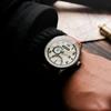 AVI-8 Hawker Hurricane Mckellar Dual Time коричневый бежевый кожаный ремешок кремовый циферблат AV-4101-0C кварцевые мужские часы с дополнительным ремешком