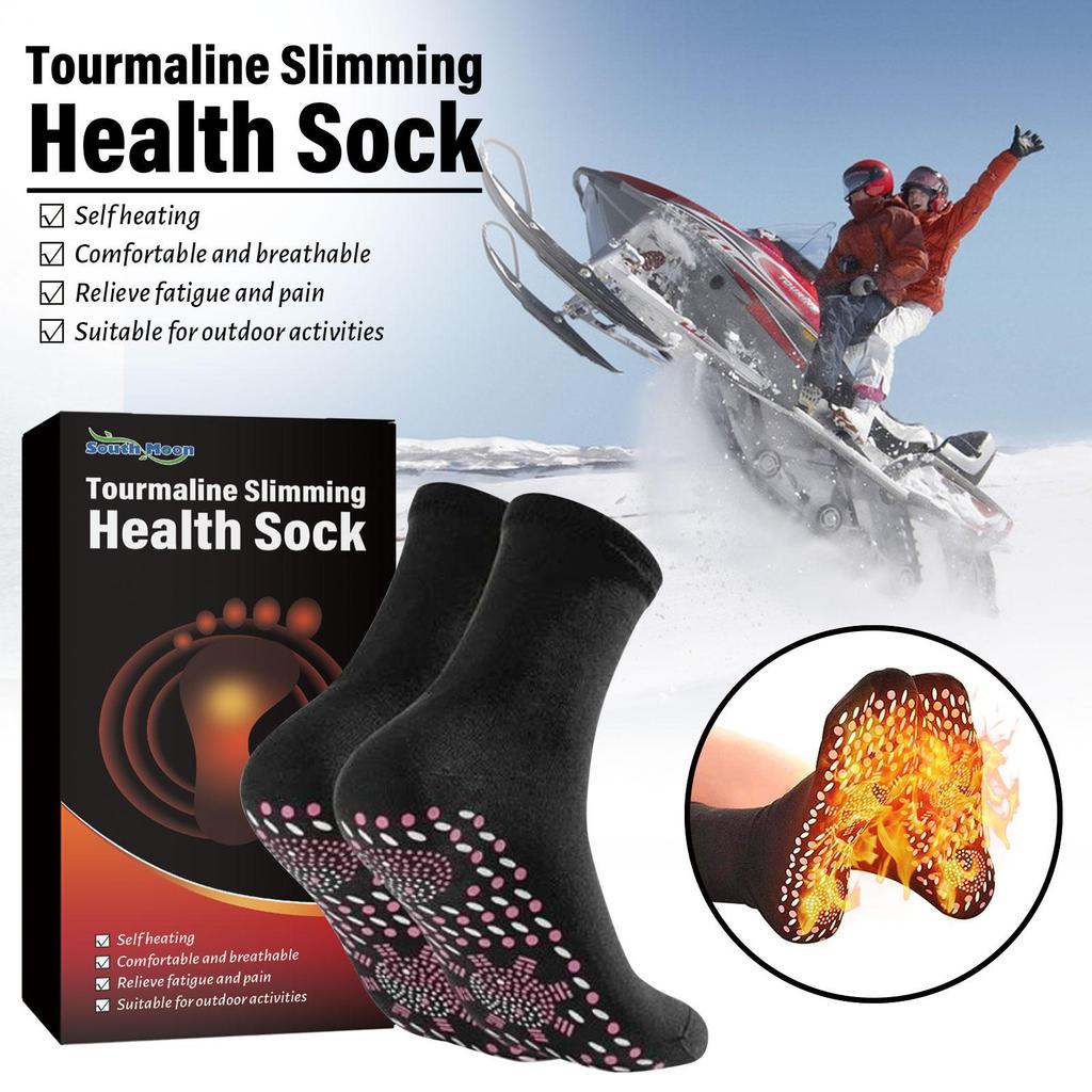 South Moon Self-Heating Massage Socks (1Pairs) Outdoor Skiing Self-Heating Massage Socks Skin-friendly, Breathable Foot Warmer & Cold Socks
